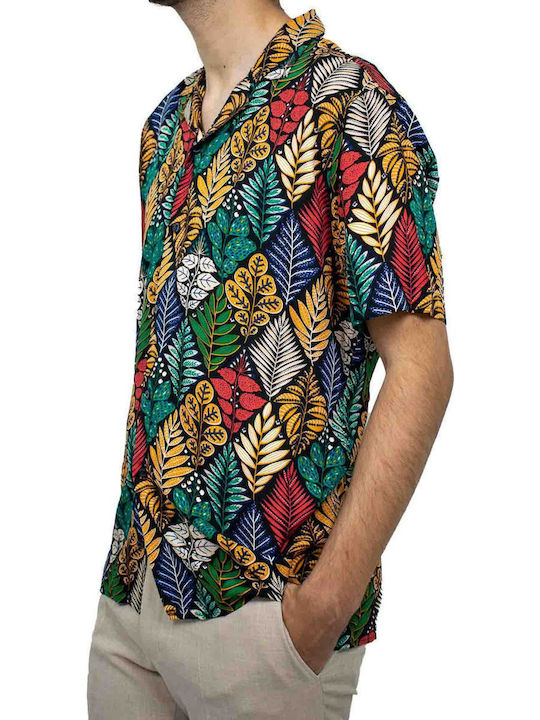 Short-sleeved Shirt Floral Multicolour