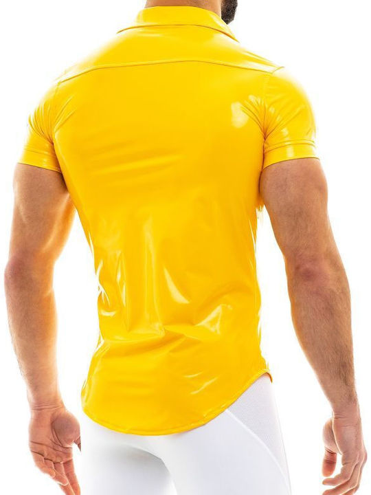 Modus Vivendi Men's Shirt Short Sleeve Yellow