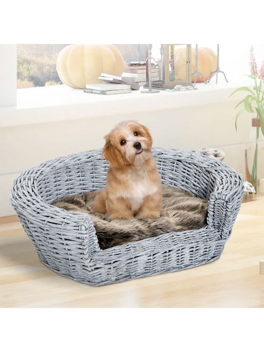Pawhut Sofa Dog Bed Gray 57x46cm