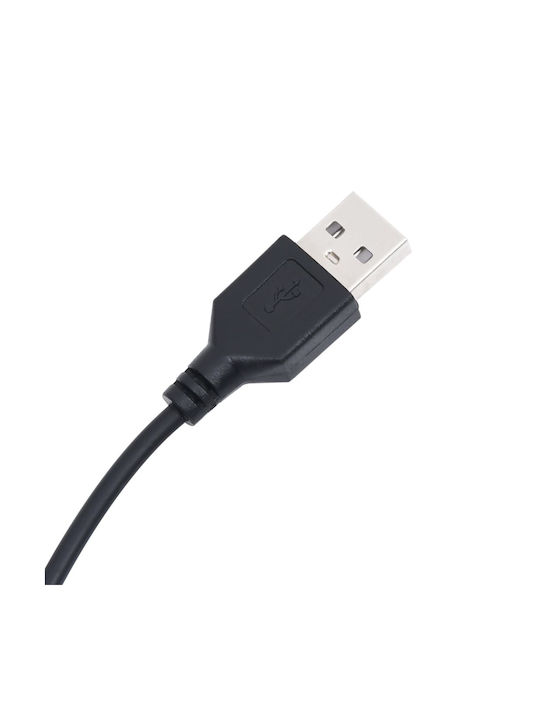 Γραφείο Υπολογιστή Ξύλινο Μαύρο με LED & USB θύρες 97x45x90εκ.