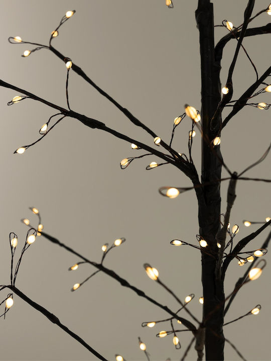 Beleuchtet Weihnachtsdekoration Baum Natürliches Erscheinungsbild 150cm Für den Außenbereich Elektrisch Weiß