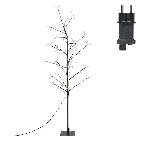 cu lumină LED Decorațiune de Crăciun Metalic Brad Aspect natural 240cm. Exterior Electrică Maro
