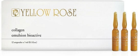 Yellow Rose Moisturizing & Anti-aging Serum Face with Collagen for Firming 12x3ml