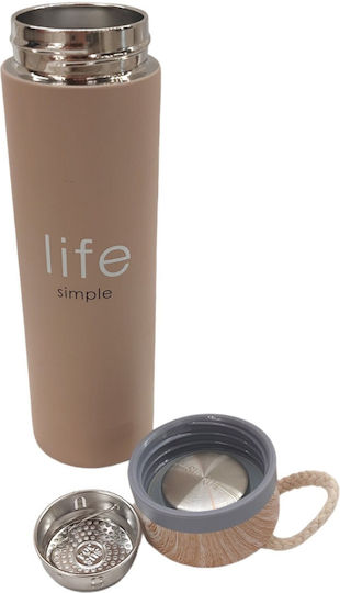 Natural Life Life Bottle Thermos Stainless Steel 500ml Multicolour