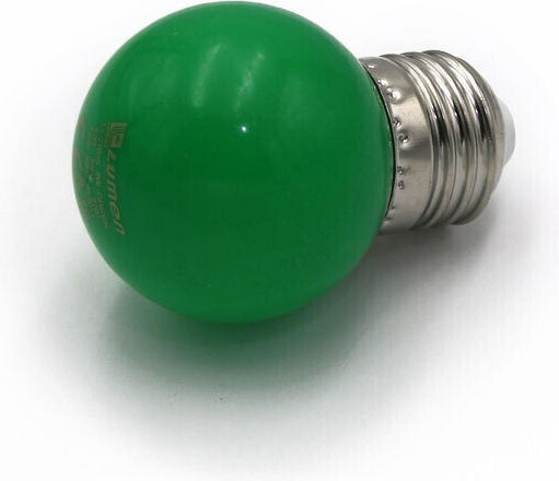 Adeleq LED-Lampe 2W 70mm für Fassung E27 und Form G45 Grün 180lm