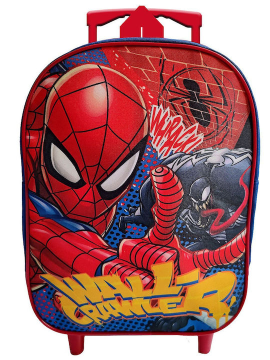 Spiderman Ученическа Раница Куфар Детска Градина Многоцветна