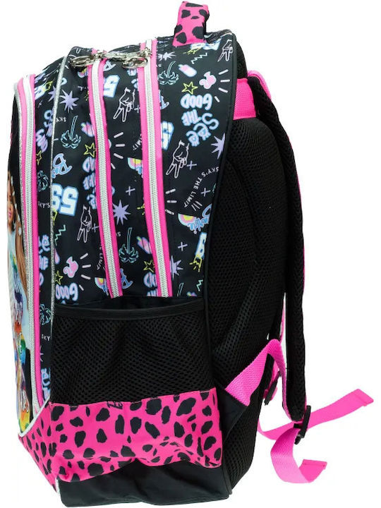 Gim Barbie School Bag Backpack Elementary, Elementary Multicolour with Water Bottle Holder 27Liters