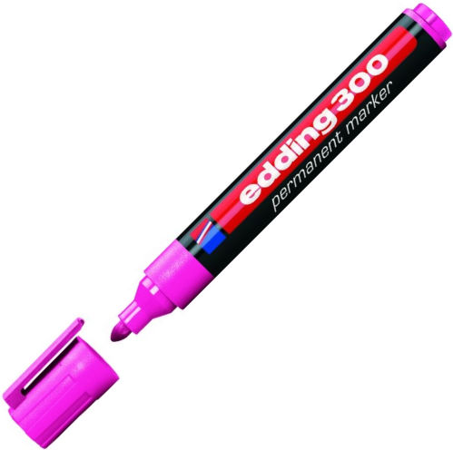 Edding 300 Ανεξίτηλος Μαρκαδόρος Ροζ 3mm