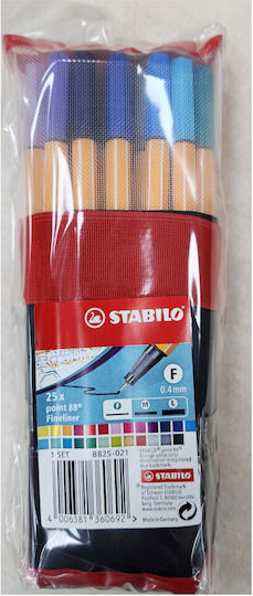 Stabilo Rollerset Markere de Proiectare 0.4mm Multicolor 25buc