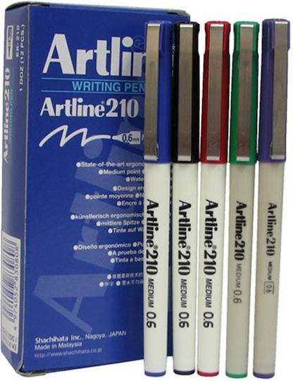 Artline 210 Design Marker 0.6mm Black