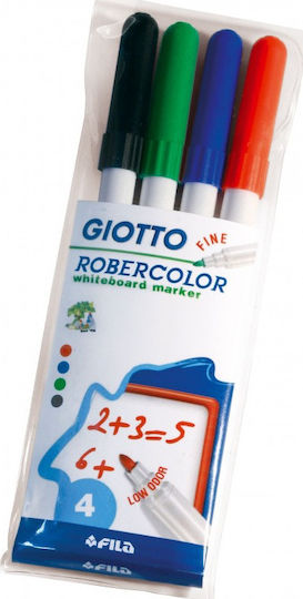 Giotto Μαρκαδόροι Πίνακα Ασπρόπινακα (White) Σετ 4 χρώματα