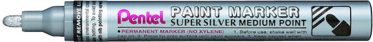 Pentel Paint Ανεξίτηλος Μαρκαδόρος Ασημί 3mm