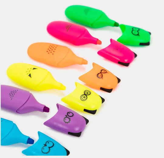 Enlegend Mini Neon Highlighters 6pcs (Μiscellaneous Colours)