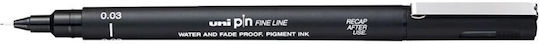 Uni-Ball Pin Line Μαρκαδόρος Σχεδίου Μαύρος 0.03mm
