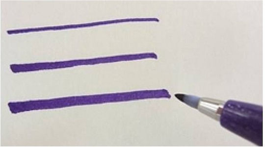 Pentel Brush Sign Pen Маркер 1мм Кафяв