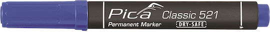 Pica Ανεξίτηλος Μαρκαδόρος Μπλε 6mm