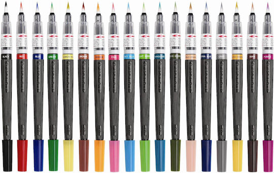 Pentel Arts Color Brush Μαρκαδόρος Σχεδίου Steel Blue