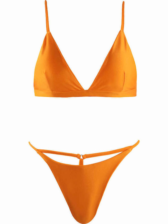 Gigi Bikini Set Triangle & Brazil Orange