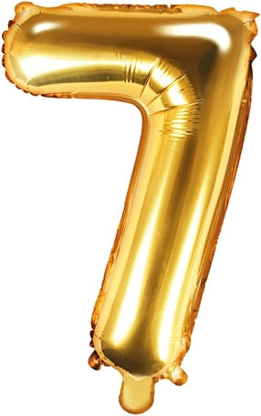 Balloon Foil Number Gold 35cm
