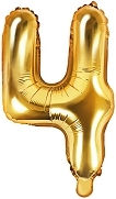 Balloon Foil Number Gold 35cm