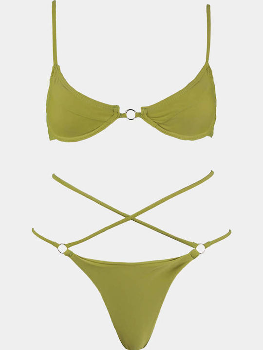 Gigi Set Bikini Brazil Χακί