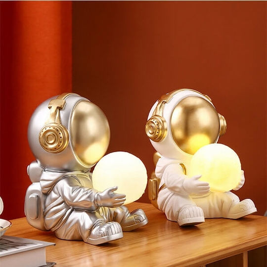JF197 Dekorative Lampe Astronaut Silber