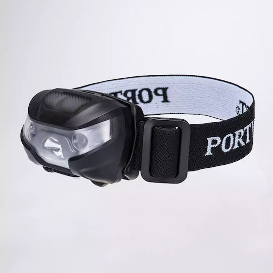 Portwest Презареждащ се Челник LED с Максимална Яркост 100лм Черен PA71