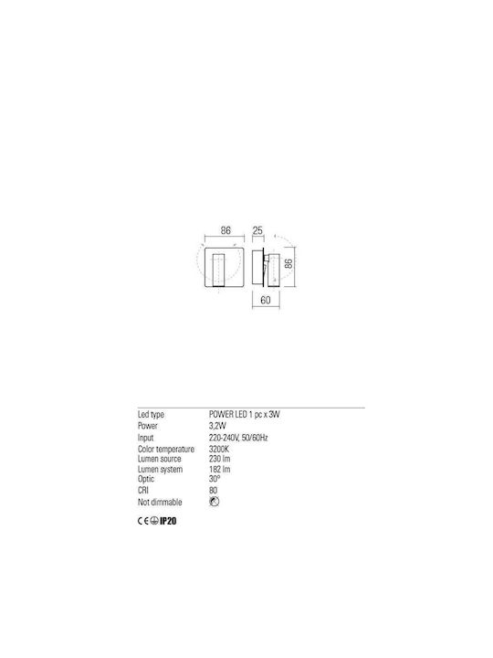 Redo Group Lamp Wall Black 8.6cm Redo Group Lamp Wall Black 8.6cm