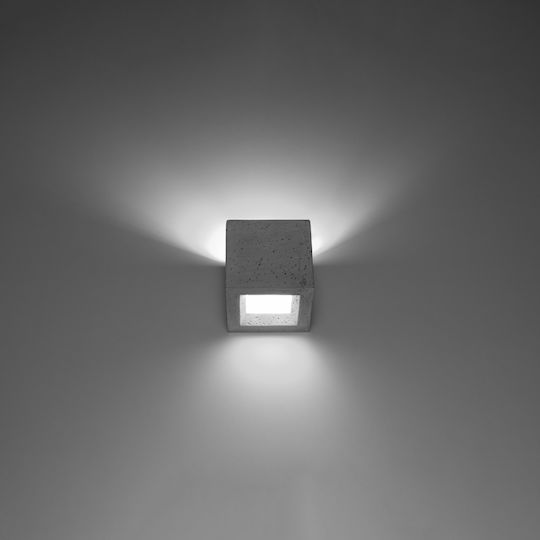 Sollux Leo Modern Lamp Wall with Socket G9 Gray 12x16x16cm