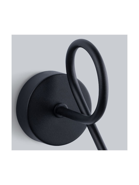 Sollux Artemis Modern Lamp Wall with Socket E14 Black 25x14x14cm