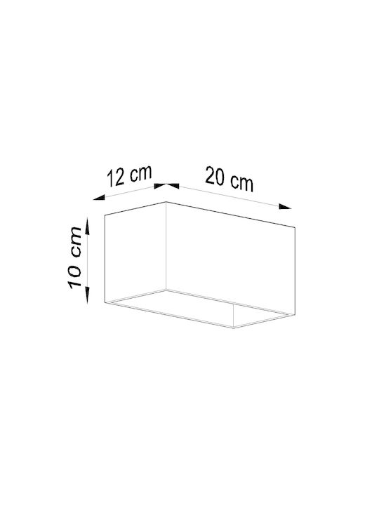 Sollux Quad Maxi Осветително тяло За стена Сив 31x14x14см.