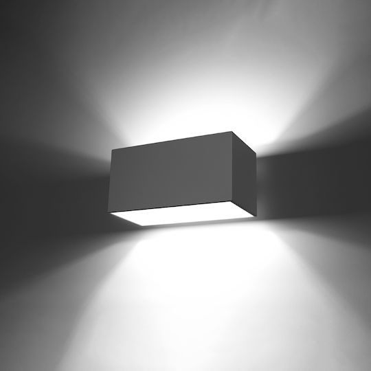 Sollux Quad Maxi Modern Lamp Wall with Socket G9 Gray 31x14x14cm