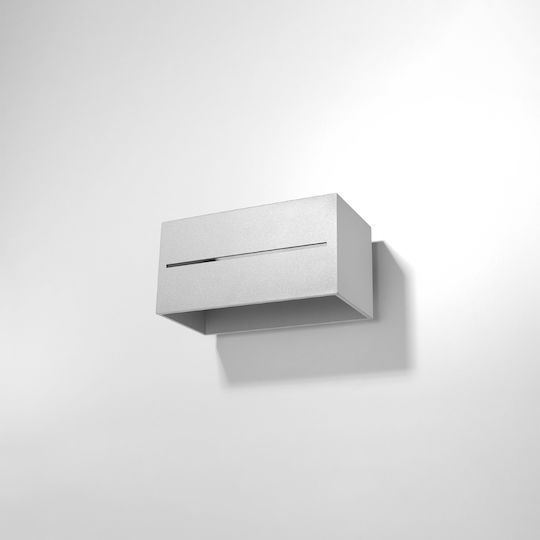 Sollux Lobo Maxi Modern Lamp Wall with Socket G9 Gray 31x14x14cm