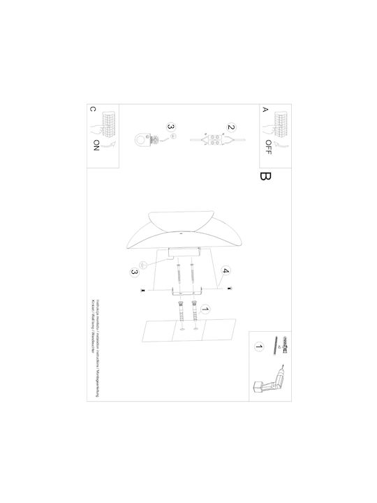 Sollux Tear Modern Lamp Wall with Socket G9 White 10x15x14.5cm
