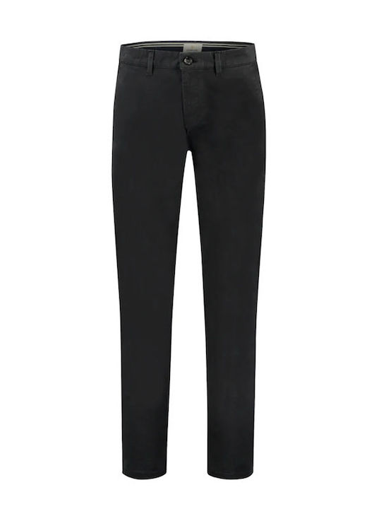 Trousers Chino Elastic in Slim Fit Black