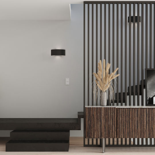 Sollux Magnus Modern Lamp Wall with Socket G9 Black 15x15x10cm