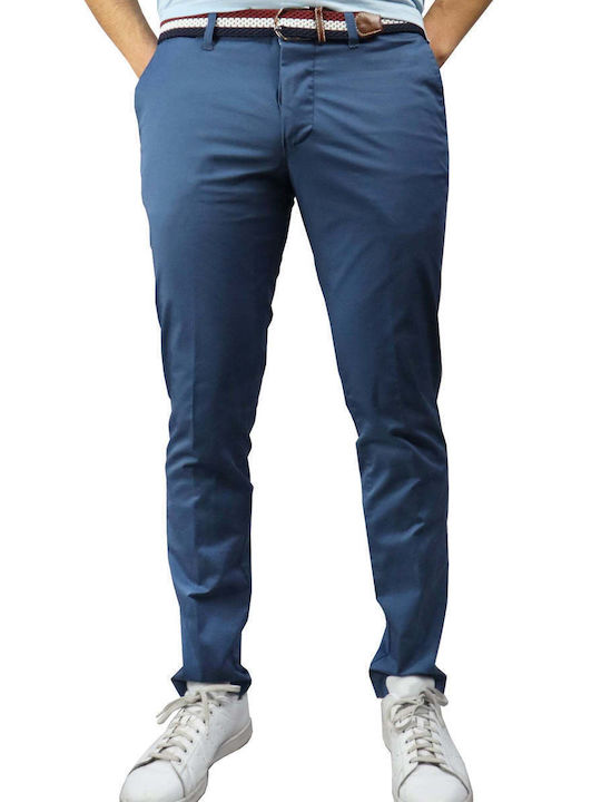 New Company Herrenhose Chino in Slim Passform Blau