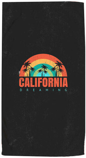 Kocoon California Πετσέτα Microfiber Σώματος Μαύρη 150x70εκ.