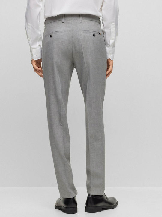 Hugo Boss Men's Trousers in Slim Fit Gray