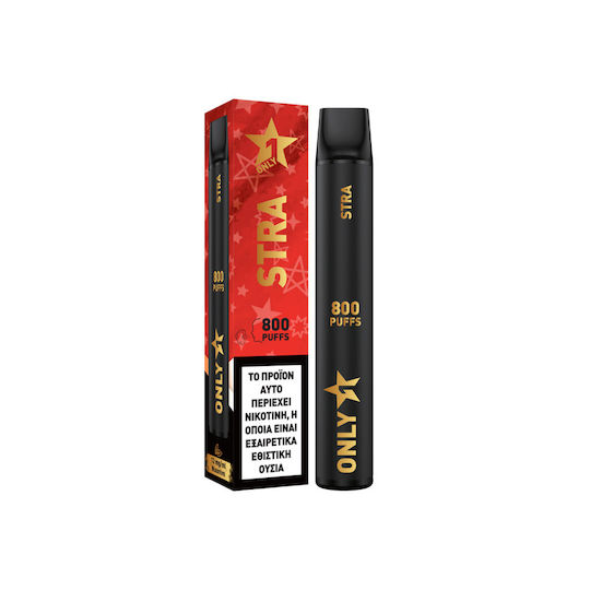 Only1 Only1 Einweg-E-Zigarette 800 Einweg-E-Zigaretten Erdbeere 2ml 20mg Schwarz