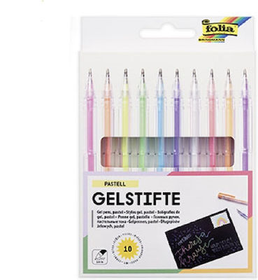 Folia Pix Gel cu cerneală Multicolor 10buc Pastel