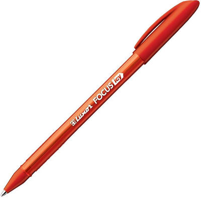 Luxor Focus Icy Stift Kugelschreiber nullmm mit Rot Tinte 50Stück