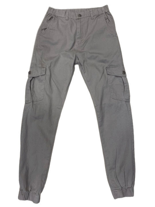 Senior Men's Trousers Cargo in Slim Fit Gray