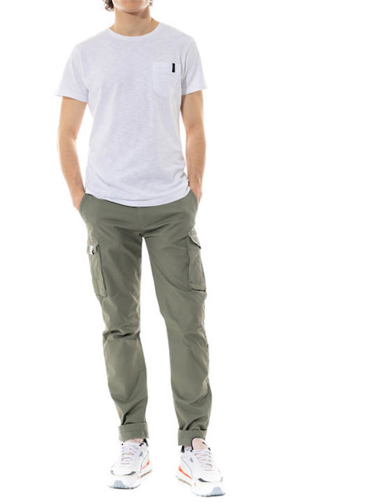 Cover Jeans Men's Trousers Cargo Elastic Khaki