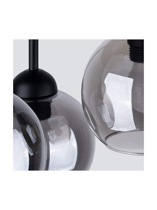 Sollux Ceiling Mount Light 47cm Black with Socket E27