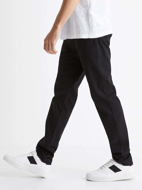 Celio Pantaloni pentru bărbați Chino Negru