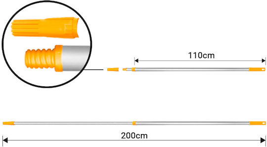 Ingco HRCEP0201 Klappbar Stab Aluminium 2m
