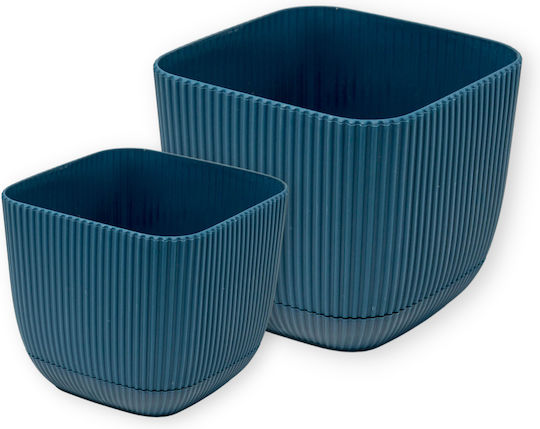 Viosarp Coral Plastic Flower Pot Beige 15x15x13cm