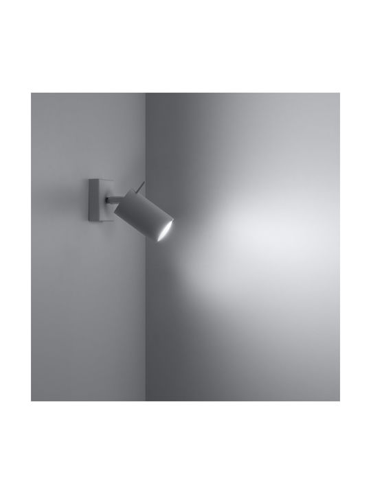 Sollux Ring Single Spot with Socket GU10 in White Color