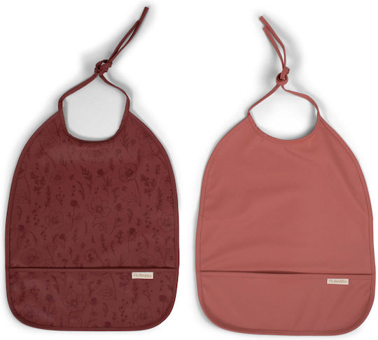 Filibabba Impermeabila Bavetă material textil cu bandă de dantelă & Buzunar Multicoloră pentru 0 m+ 2buc